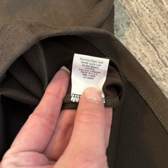 Women’s Renee C Skirt -Medium Petite-Olive Green - Picture 4 of 7